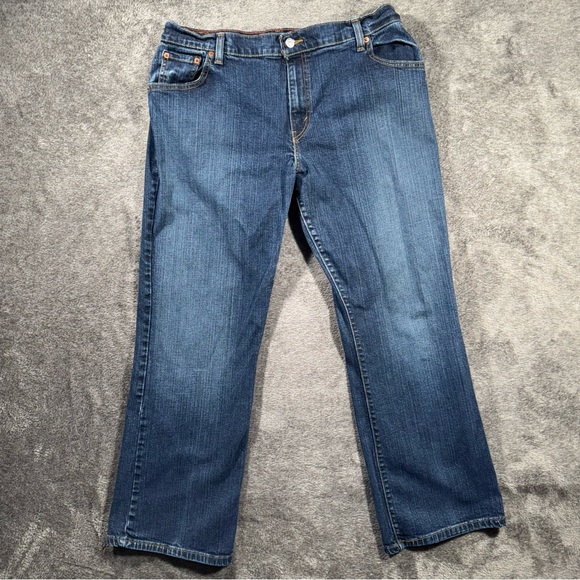 Levis 559 Jeans Womens 16 Relaxed Bootcut Mid Rise Denim Pants - Picture 1 of 16